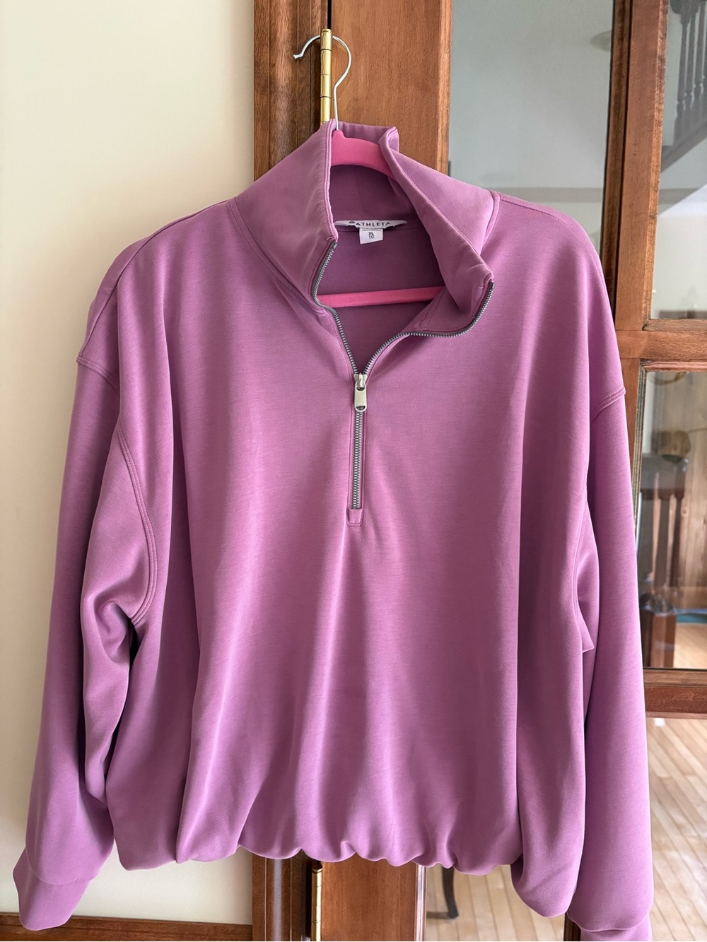 Athleta Seasoft Quarter-Zip Sweatshirt size XL - Picture 5 of 5